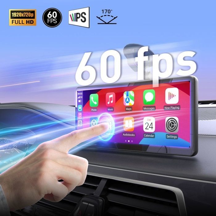 MINIX CP89-HD Tragbarer kabelloser Bildschirm mit CarPlay/Android Auto – 8,9