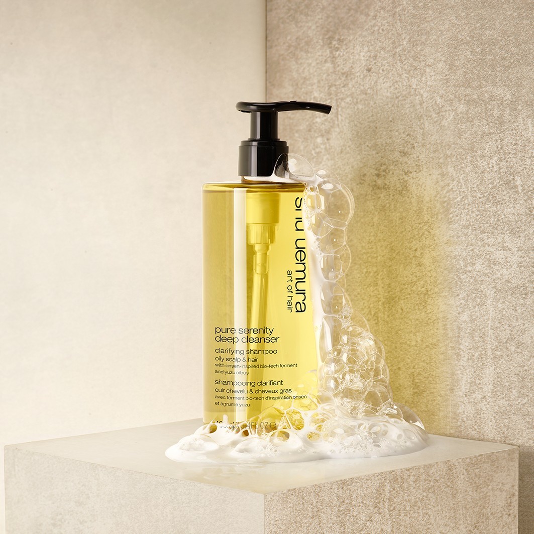 Shu Uemura šampon za lase, čistilno olje, globinsko čistilo Pure Serenity - 400 ml