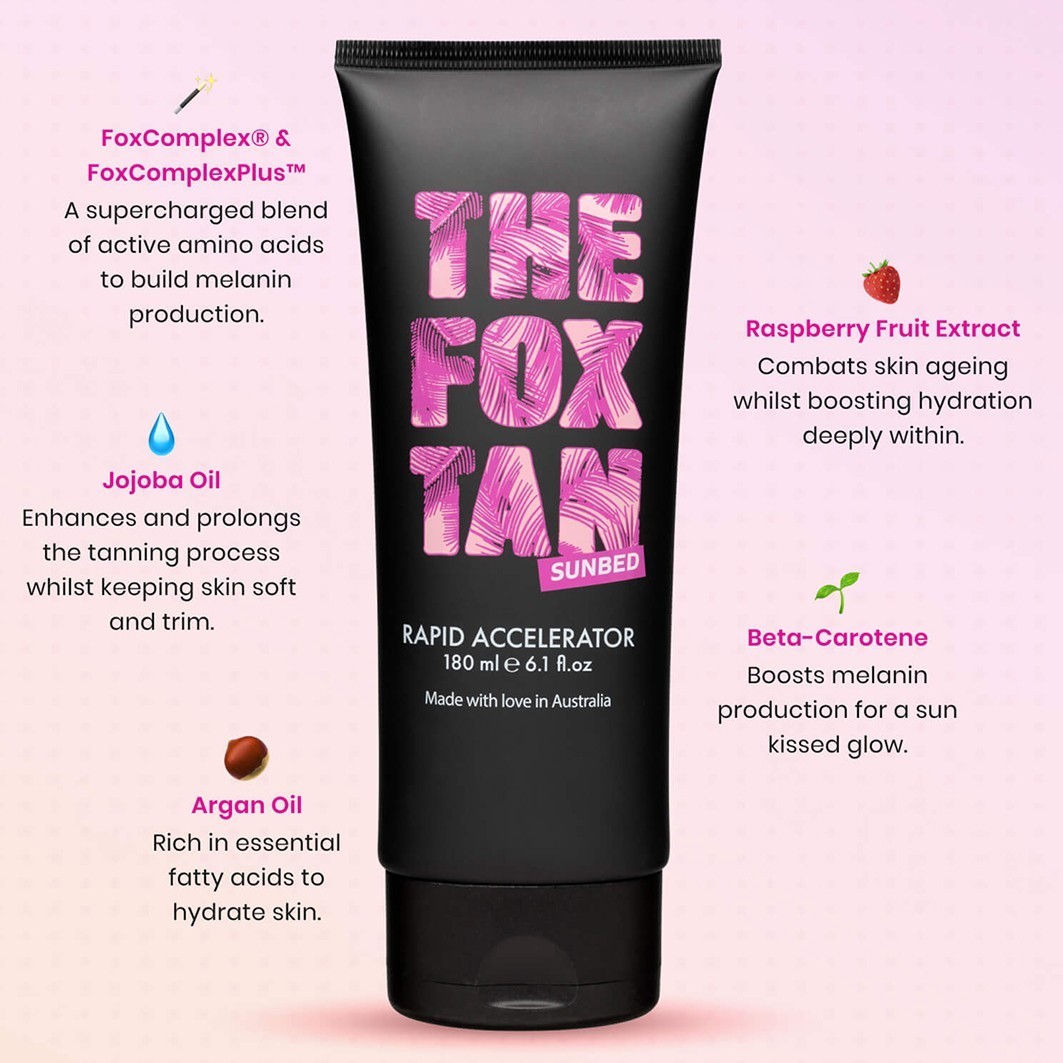 Samoopaľovací prípravok THE FOX TAN - rýchly urýchľovač - 180 ml