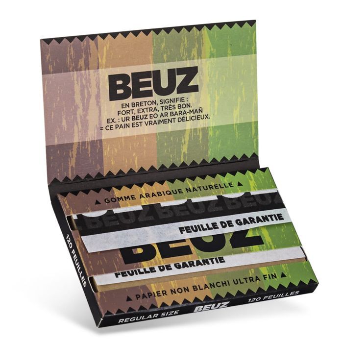 Beuz Brown Regular Zigarettenpapier, 25er-Packung