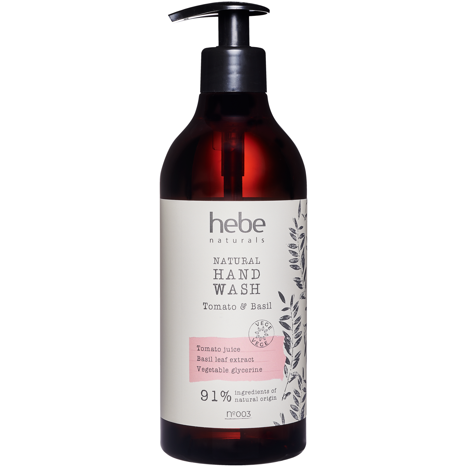 Hebe Naturals naravno milo za roke s paradižnikom in baziliko