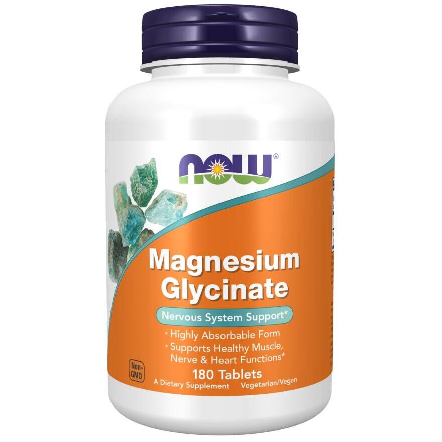 Now Foods Magnesiumglycinat 100 mg Magnesiumbisglycinat