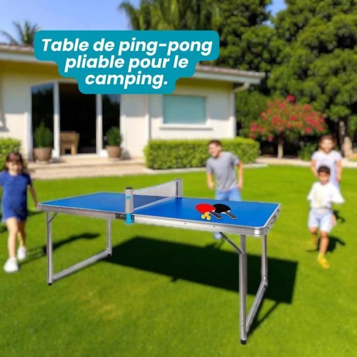 Tavolo da ping pong - Devessport - 4730 - 120 x 60 x 70 cm - Accessori inclusi - Per esterni