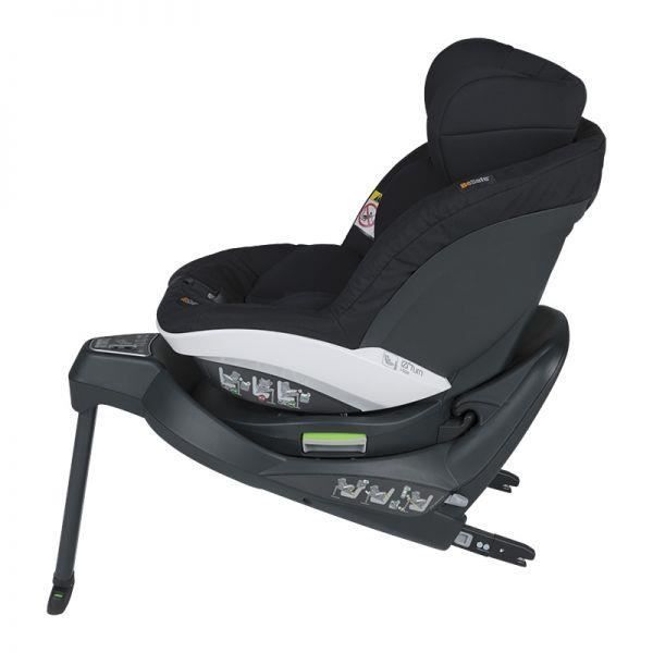 Silla de coche BeSafe iZi Turn i-Size - Reclinable - Protección contra impactos laterales - Negra