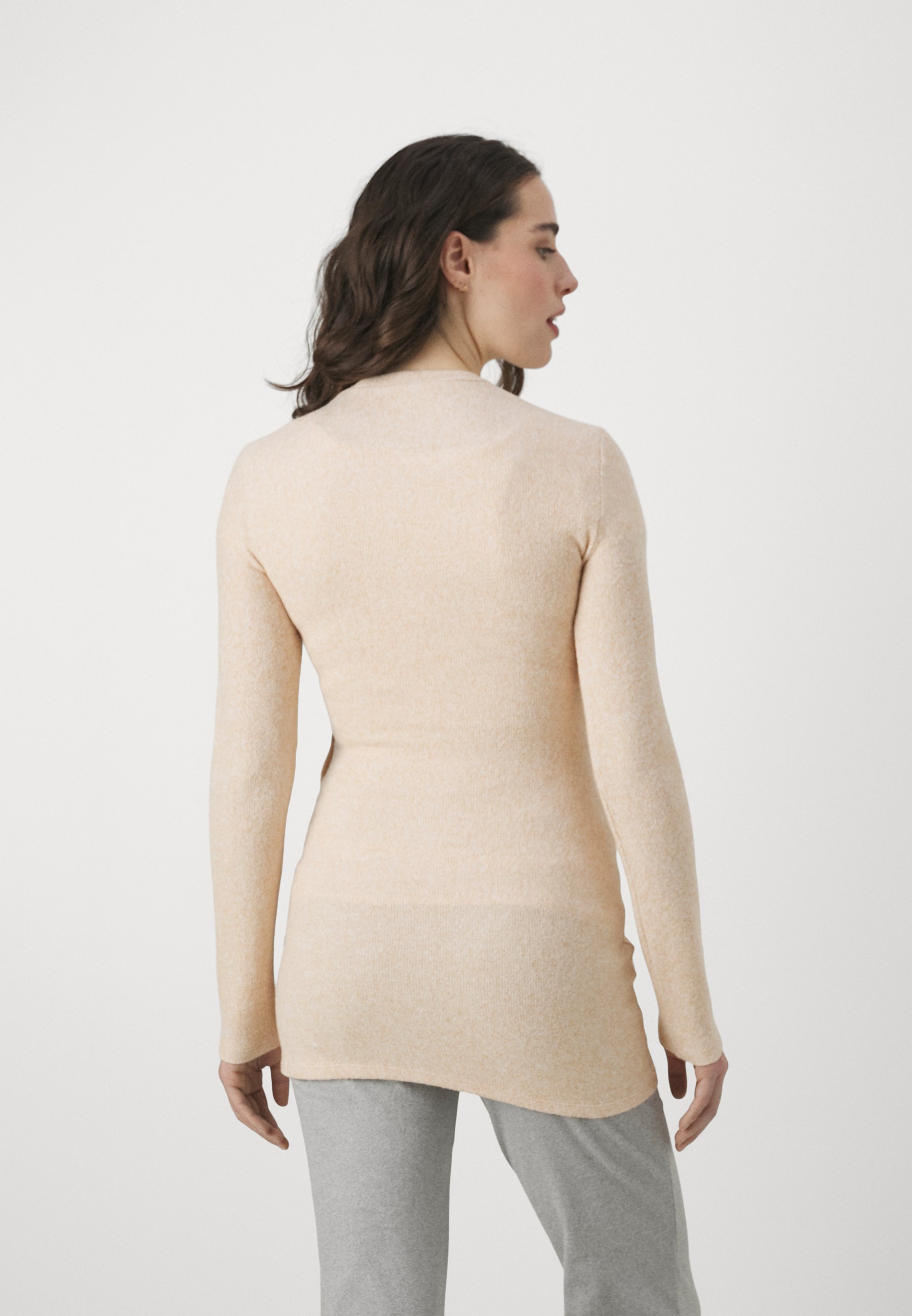 Blusa de manga comprida Anna Field MAMA - cor camelo
