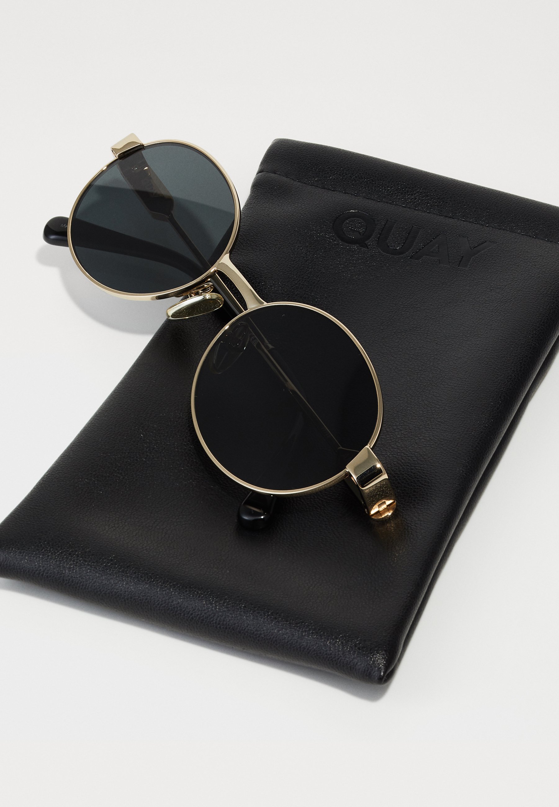 QUAY AUSTRALIA ANYWAYS UNISEX - Zonnebril - goudkleurig/rookkleurig