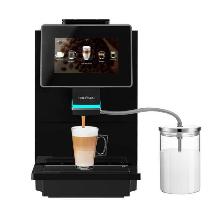 Cecotec Cremmaet Touch OCS Super-Automatic Coffee Machine. Espresso, 1500W, 19 bars, TFT screen, Thermoblock, automatic cleaning