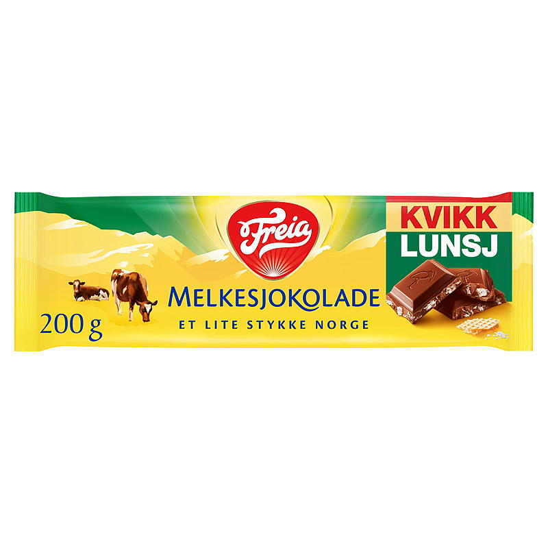 Freia Melkchocolade Snelle Lunch 200 g Freia