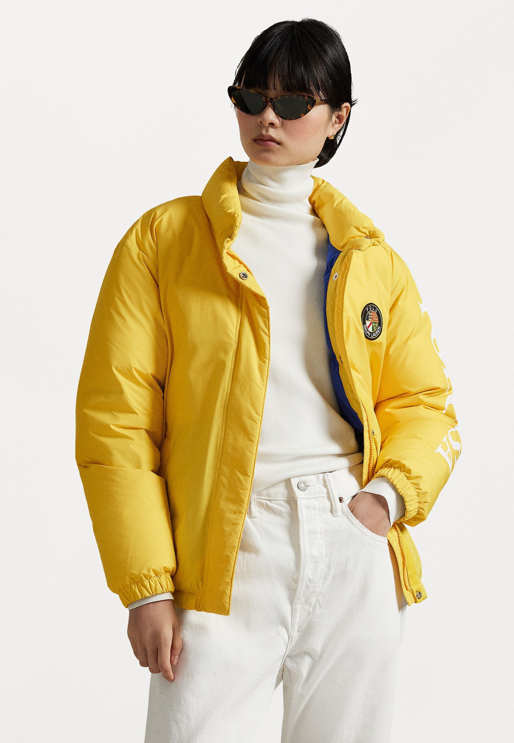 Polo Ralph Lauren LOGO DOWN PUFFER JACKET - Puhovka - atletsko zlata