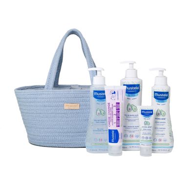 Mustela Baby Skin Care Essentials Mandje - Blauw - 1 stuk