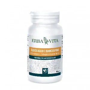 ERBA VITA Erba Vita Knoflook- en Meidoornolie Cardiovasculair Supplement 100 Parels