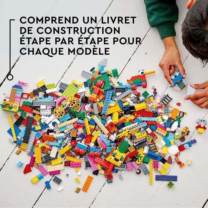 Jouet de construction - LEGO - 11021 Classic 90 Ans de Jeu - 1 100 pièces - 15 mini-constructions - Arc-en-ciel