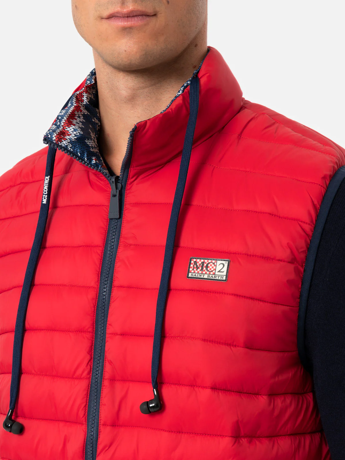 Chaleco acolchado rojo para hombre de Aspen