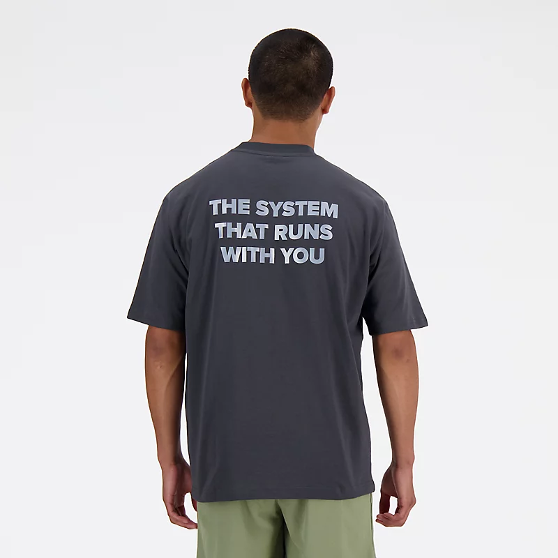 Oversized Herren-Shift-T-Shirt - BLACKTOP
