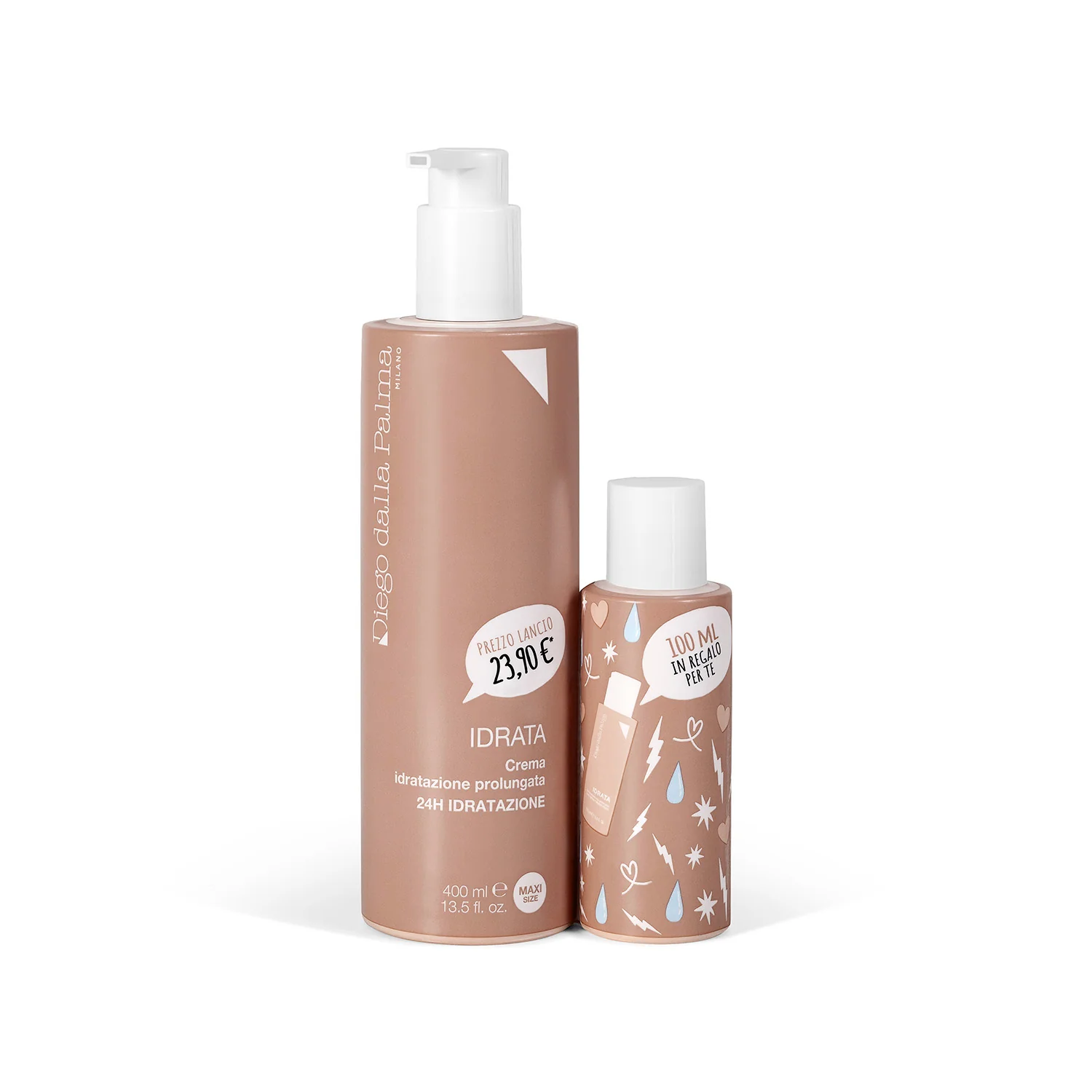 The Body Trainer #Idrata - Crema Idratazione Prolungata 400ml + 100ml - Crema Corpo