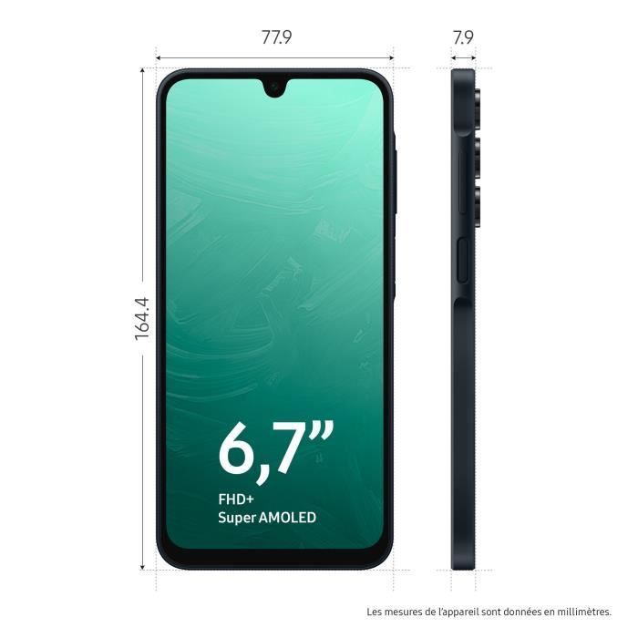Smartphone SAMSUNG Galaxy A16 5G de 128 GB, color azul medianoche - Versión francesa