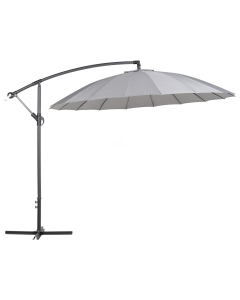 Parasol ogrodowy na wysięgniku ciemnoszary