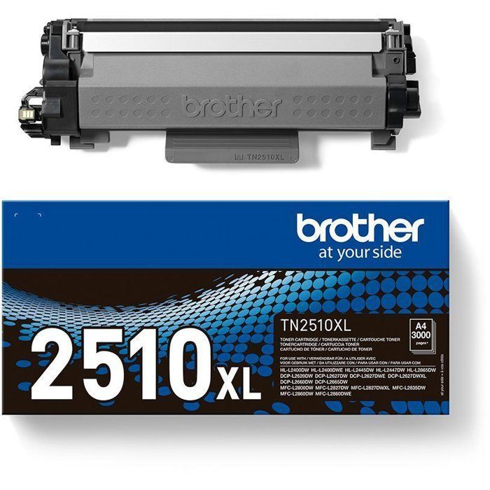 Toner noir haute capacité Brother TN2510XL - 3000 pages