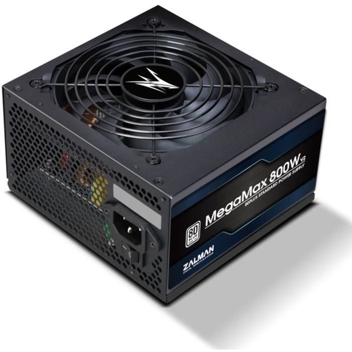 ZALMAN - MegaMax 800W v2 (80+) - Fonte de alimentação para PC