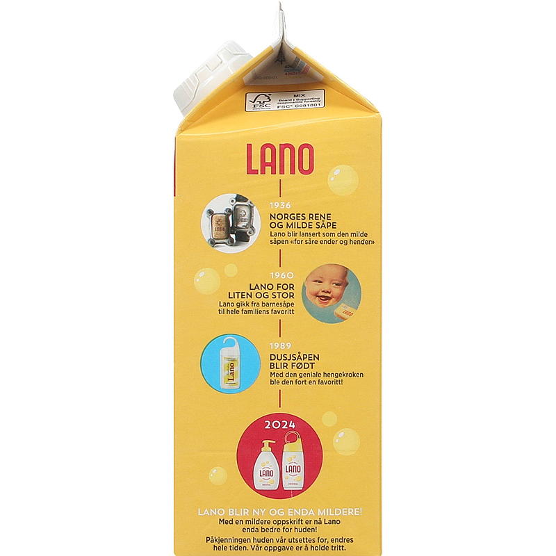 Lano Showersæbe 750 ml refill Lano