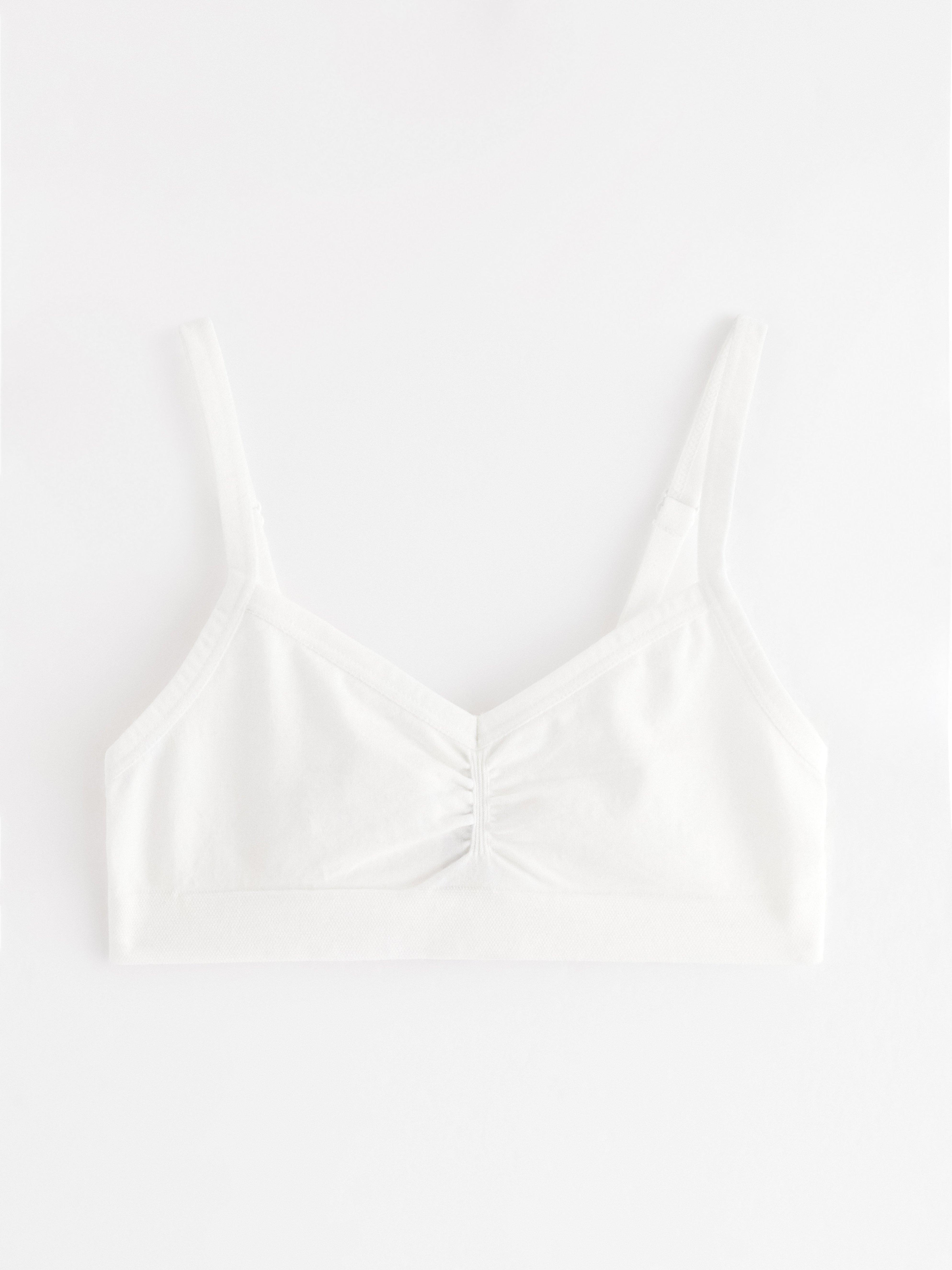 Haut court sans coutures blanc