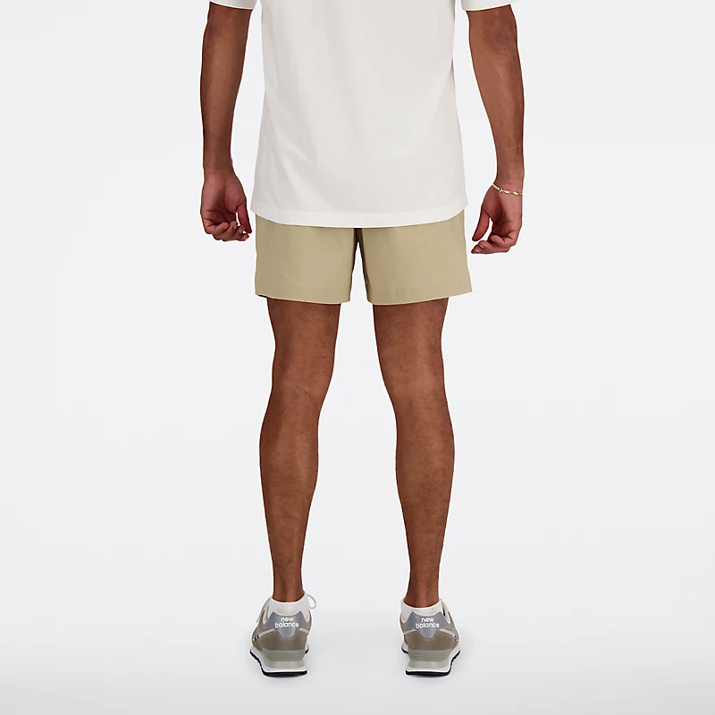 Pantaloni scurți sport pentru bărbați din material elastic de 5 inci - STONE