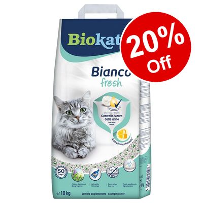 10kg Biokat's Bianco Fresh Cat Stelivo – 20% sleva!*