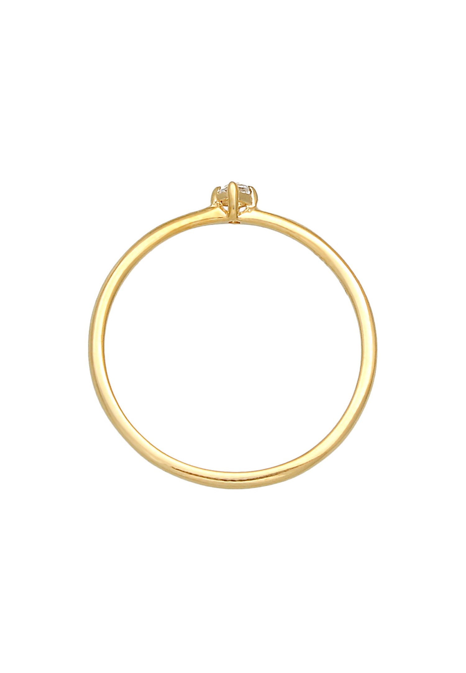 Elli PREMIUM Elli PREMIUM Bague Femmes Pile Solitaire Elégante Filigrane avec Topaze Pierre Précieuse en argent sterling 925 Plaqué Or