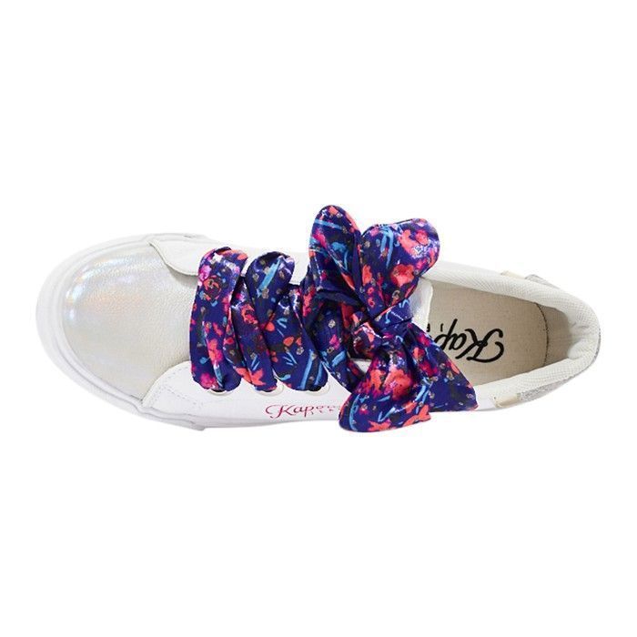 Kaporal Severine Lace-Up Sneakers - Iridescent White