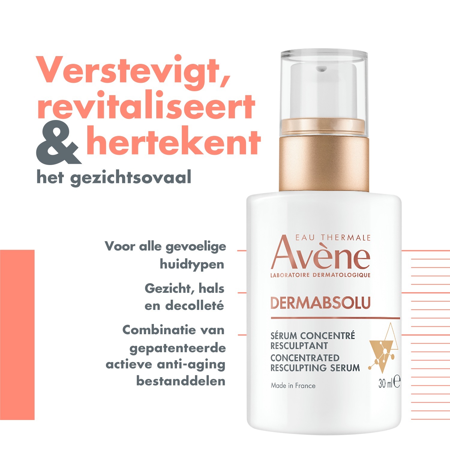Avène DermAbsolu koncentrirana oblikovalna serumska krema za obraz - 30 ml