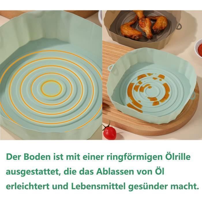 Airfryeraccessoire - MARSEE - 3-delig - Siliconen - 20 cm - Hittebestendig