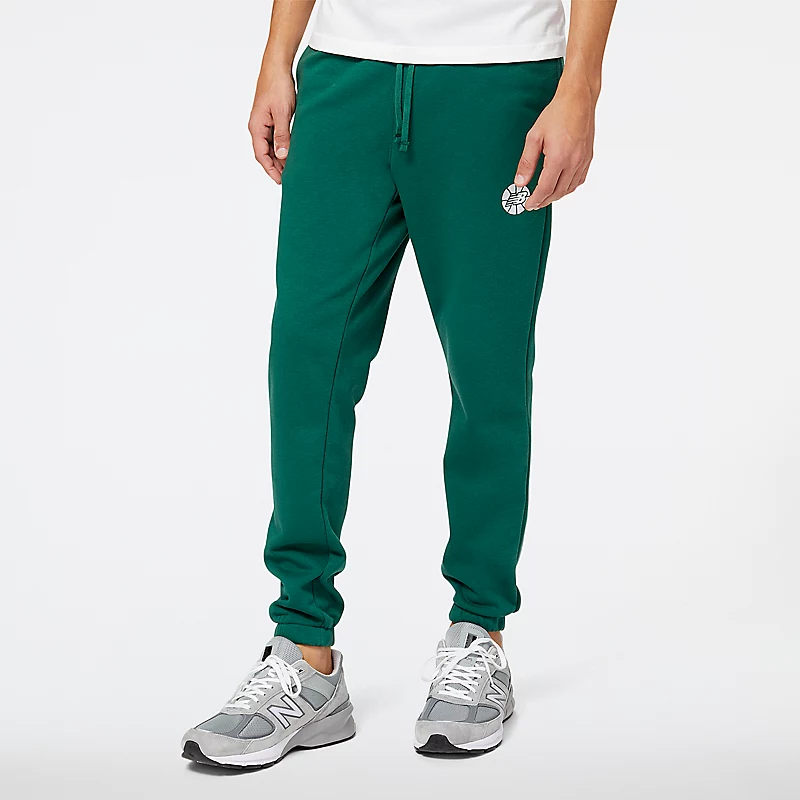 Pantaloni NB Hoops Essentials Fundamental pentru bărbați - TEAM FOREST GREEN