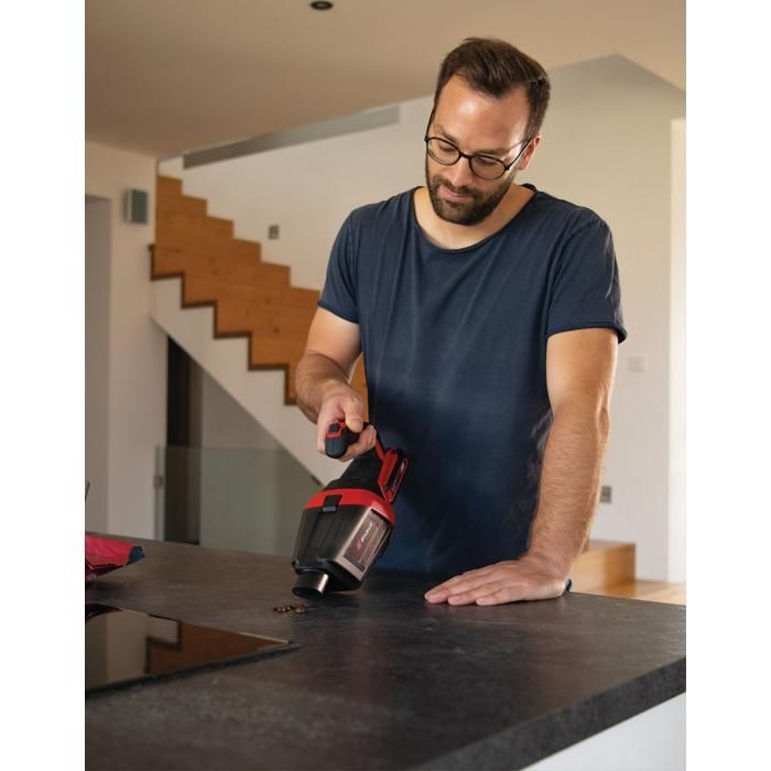 Aspiradora de mano inalámbrica Einhell TE-HV 18/06 Li - Solo PXC (18 V, con accesorios). Se suministra sin batería ni cargador.