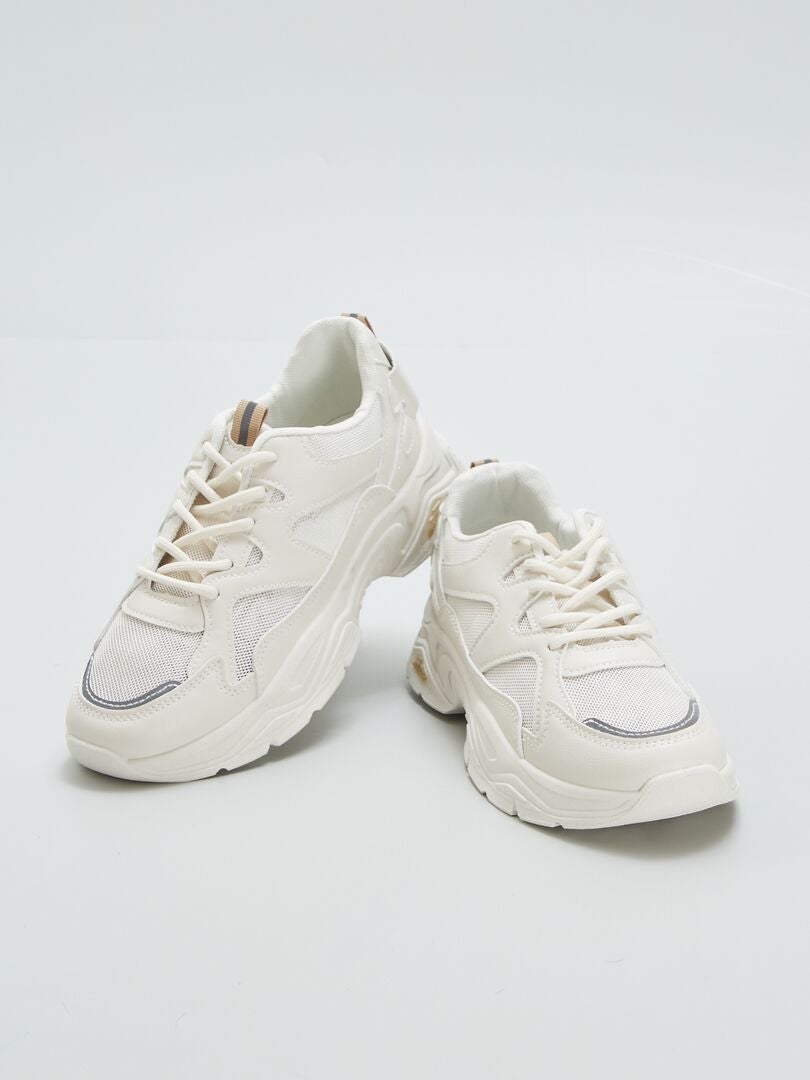Sportieve sneakers - BEIGE