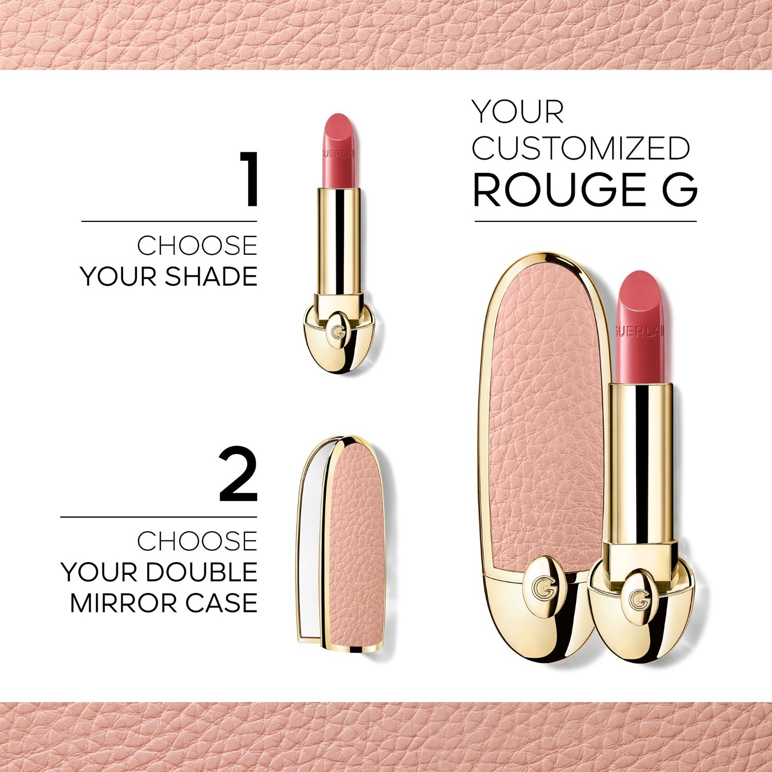 Náhradné balenie rúžu Guerlain Lipstick Rouge G – saténový finiš – 3,5 g