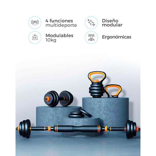  Kit Mancuernas, Y-Bar Pesa Rusa Xiaomi 10 Kg