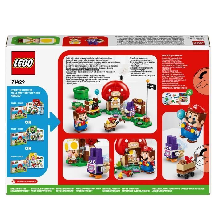 LEGO® 71429 Super Mario Nabbit & Toad's Winkel Uitbreidingsset, Speelgoed voor Kinderen Vanaf 6 Jaar met 2 Minifiguren