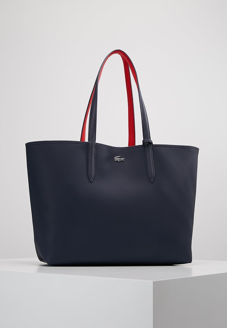 Lacoste SET - Tas van stof - peacoat salsa