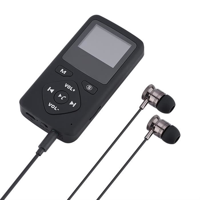 TMISHION récepteur radio Radio Receiver, Digital Portable DAB/DAB+ Pocket Digital Radio Receiver Bluetooth MP3 Player son baladeur