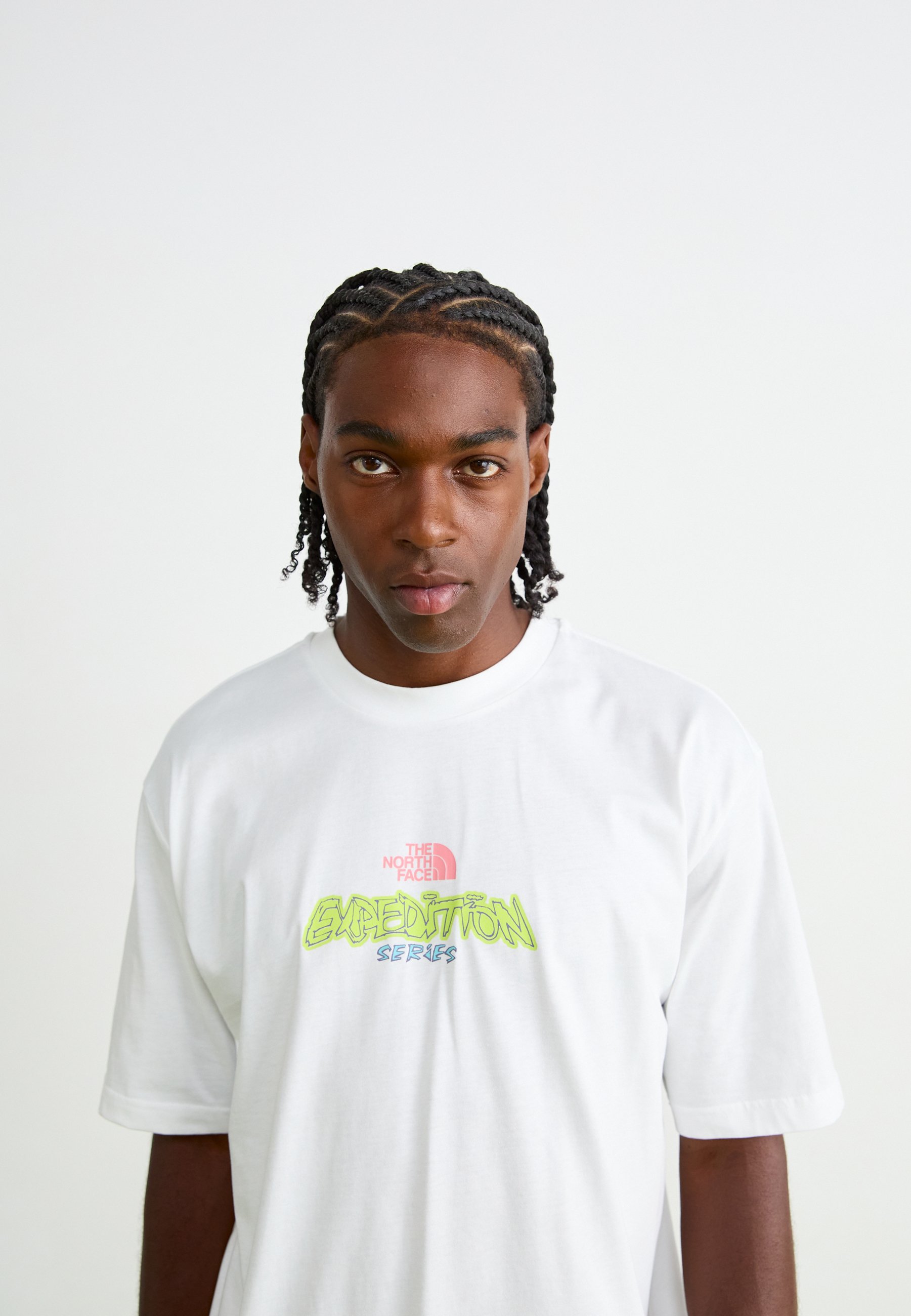 The North Face EXPEDITION CELEBRATION OVERSIZED T-SHIRT MET GRAFISCHE OPDRUK - T-shirt met print - wit