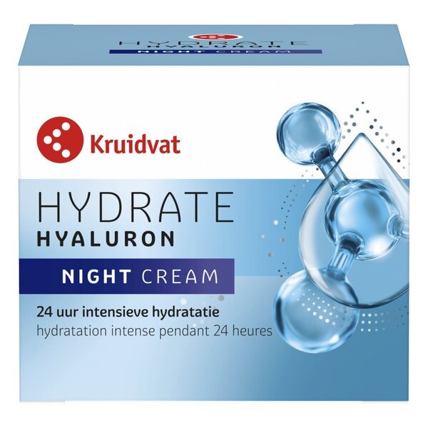 Kruidvat хидратантна ноћна крема са хијалуроном<br>50ml - Сува и осетљива кожа