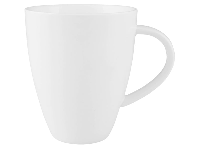 Kubek porcelanowy Kubiko Fala 400 ml biały