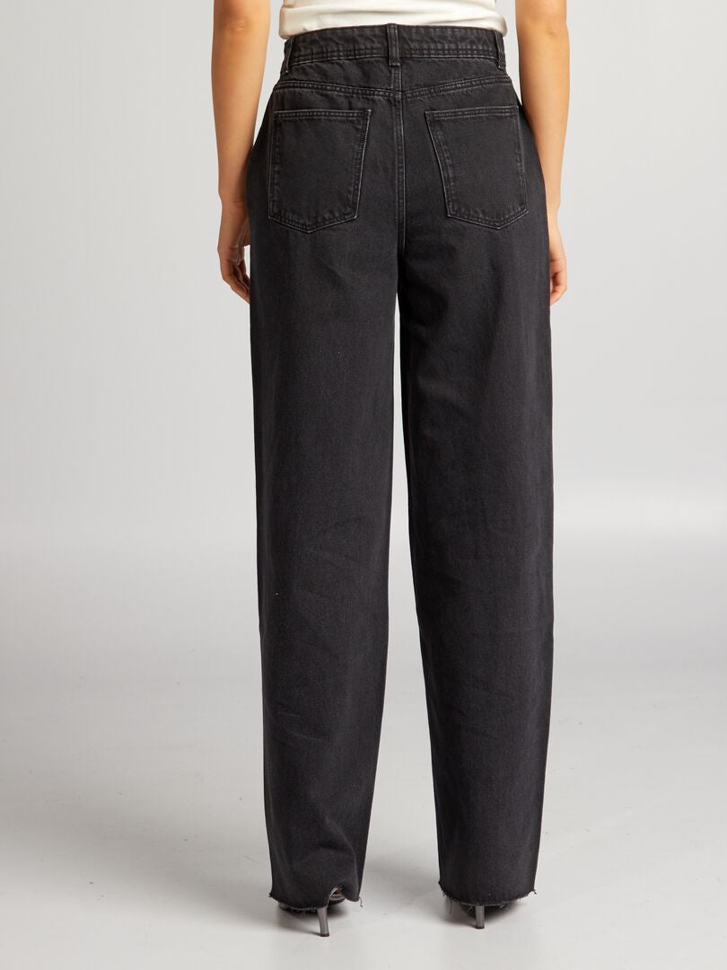 Pantalones vaqueros de pierna ancha - GRIS