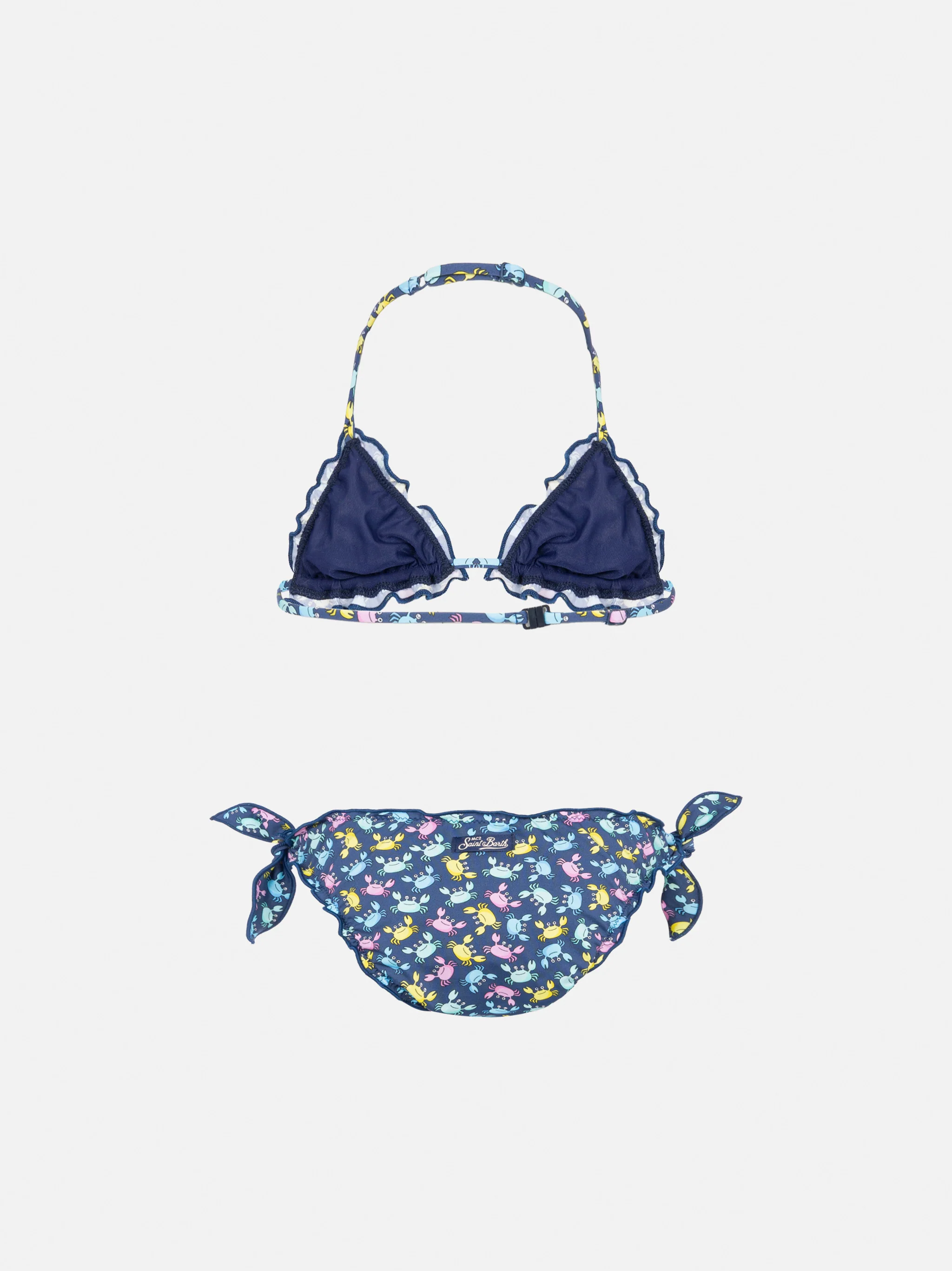 Klassischer Bikini im Dreieck Cris con stampa granchi