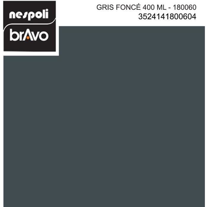 Tinta em aerossol NESPOLI Cinza Escuro RAL 7016 400ml