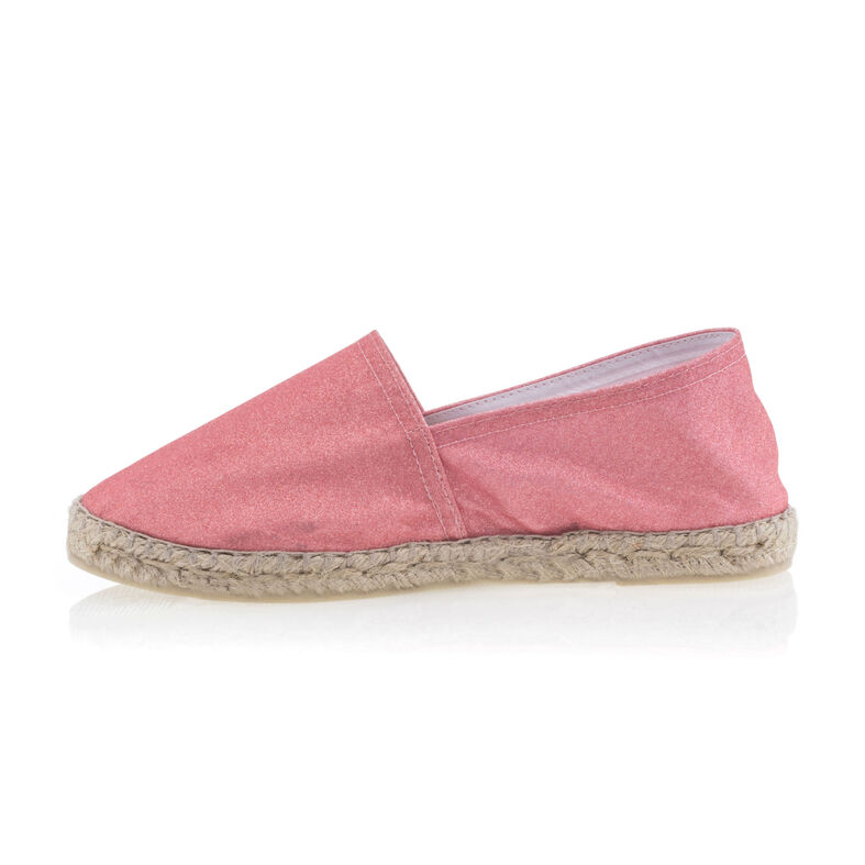 Rosa espadriller med tausåler til dame