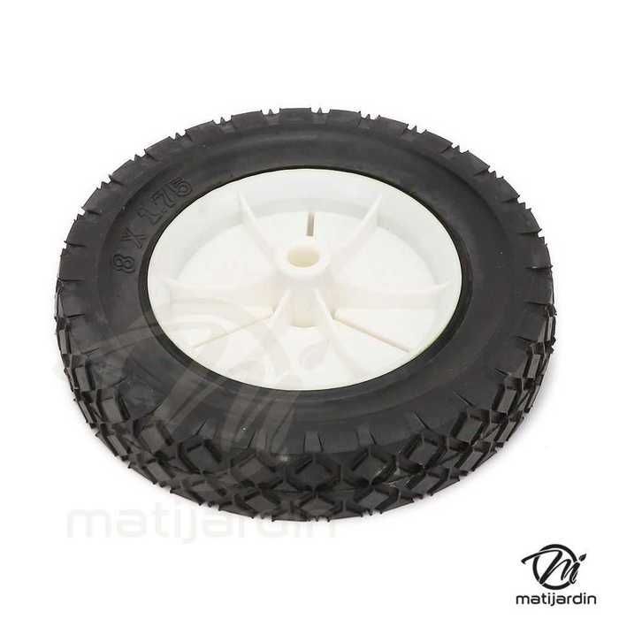 Roda para cortador de grama. Ø 200 mm. Comprimento do cubo 40 mm.