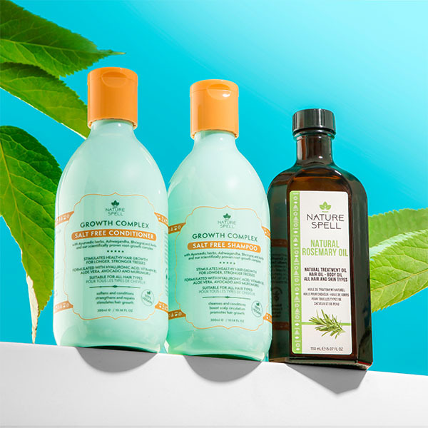 Šampon a kondicionér s rozmarýnovým olejem Nature Spell pro růst vlasů