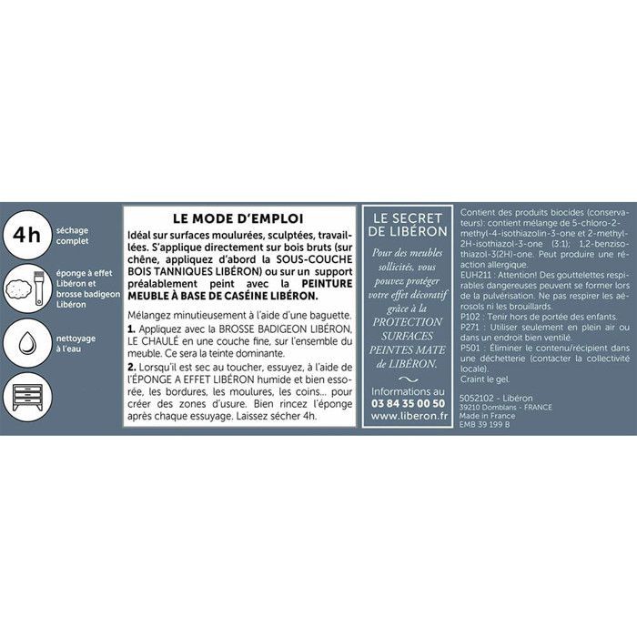 LIBÉRON Le Chaulé Dove Grey Paint 0.25 L — Ultra matte for wooden furniture