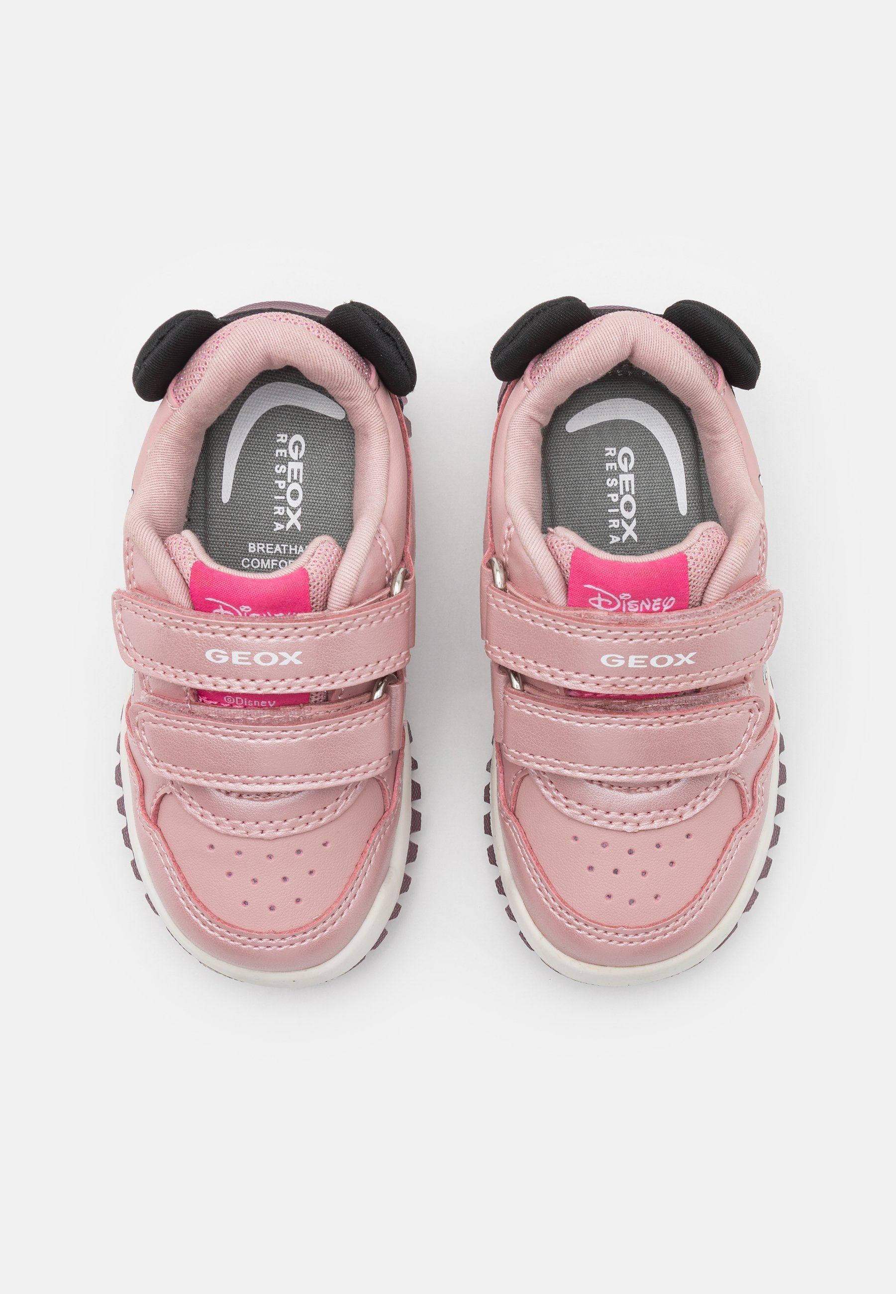 Geox LIGHTYLOO GIRL LIGHT UP - Sneaker - Altrosa/Schwarz